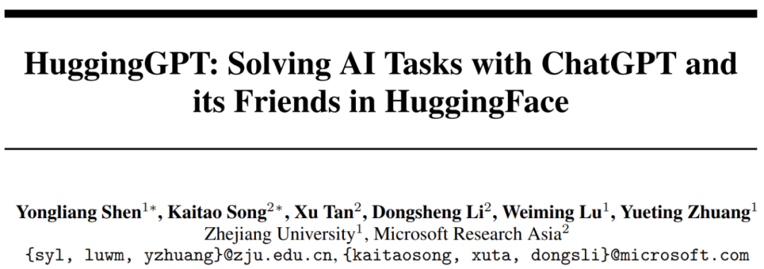 HuggingGPT: A ChatGPT Controller for All AI Models