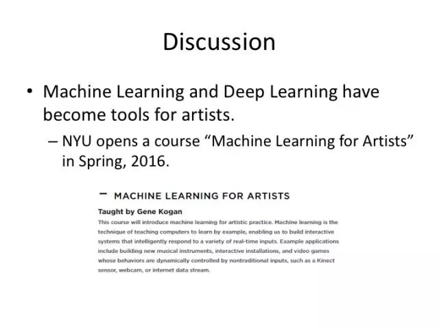 Deep Learning Applications in Art