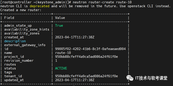 Creating Neutron Router in OpenStack