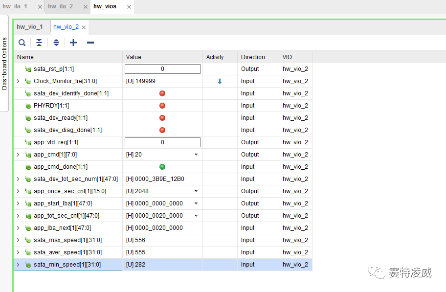 FPGA Read and Write SATA Testing