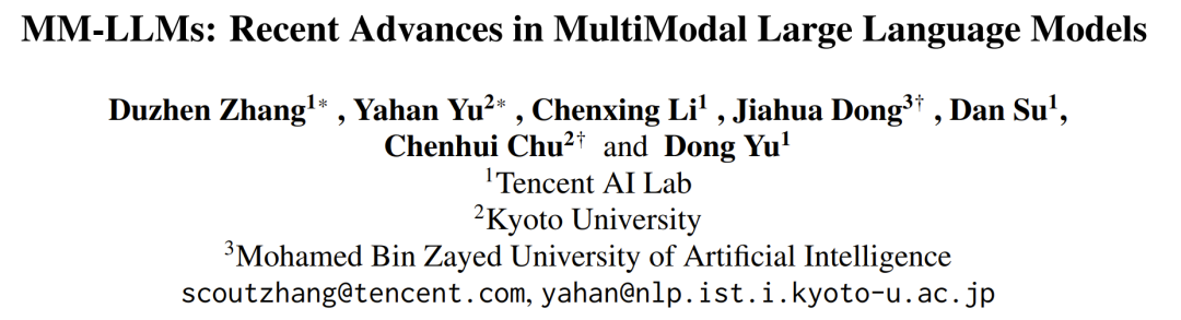 Overview of 26 SOTA Multi-Modal Large Language Models