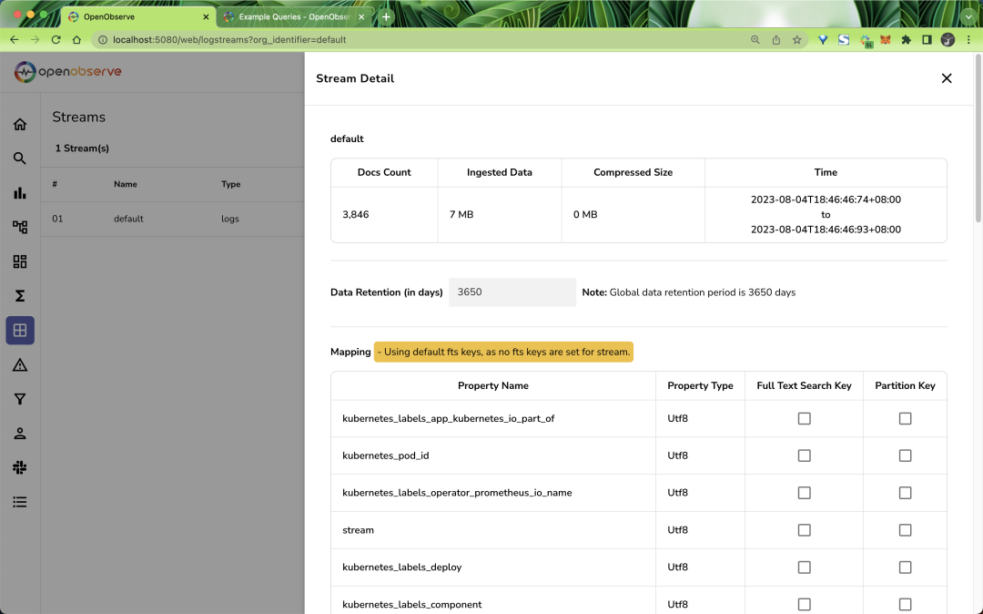 First Experience with Cloud-Native Observability Platform OpenObserve