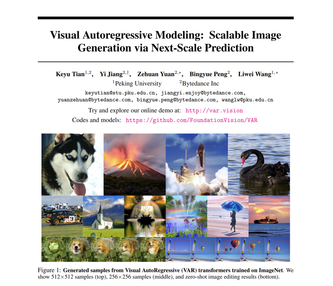 VAR Paradigm: GPT Surpasses Diffusion and Visual Generation Scaling Laws