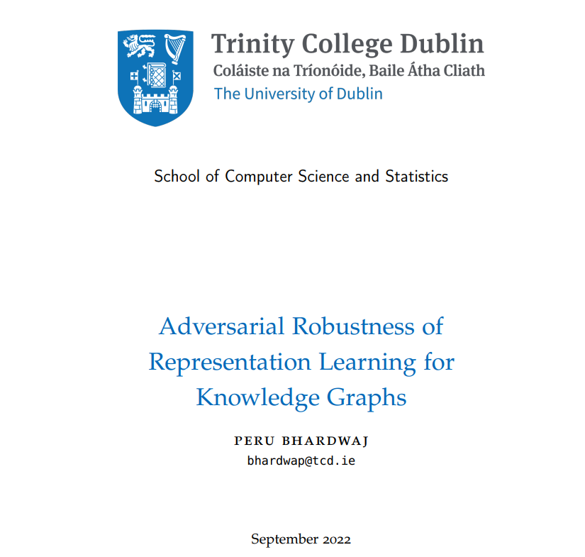 Adversarial Robustness in Knowledge Graph Representation Learning