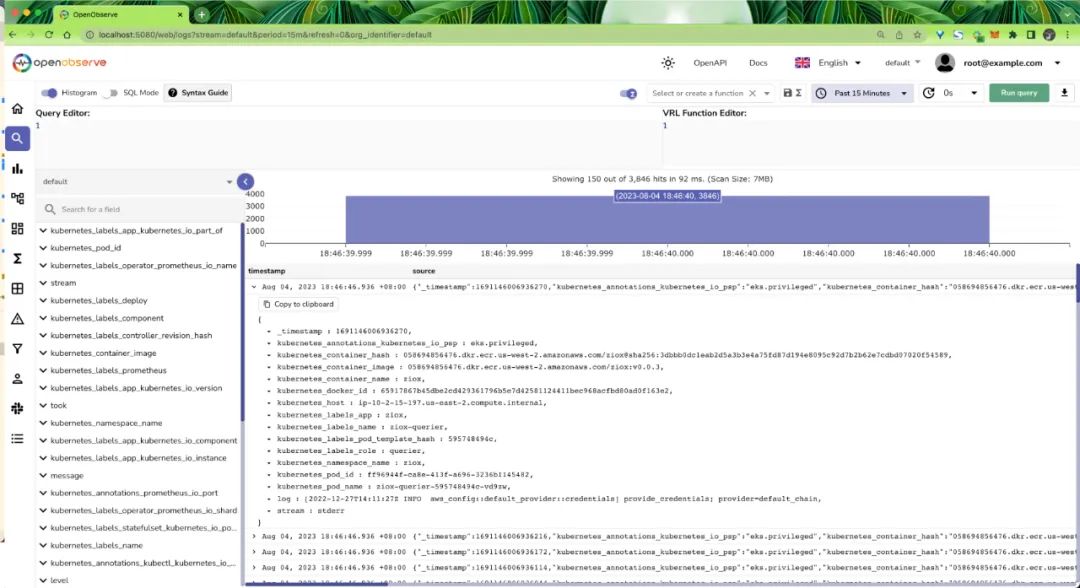 First Experience with Cloud-Native Observability Platform OpenObserve