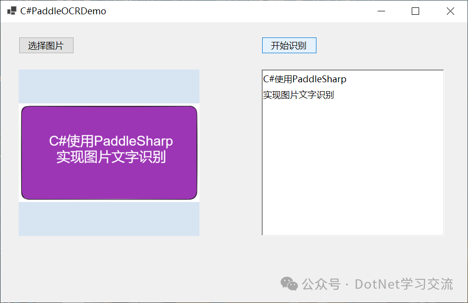 Image Text Recognition Using PaddleOCR in C#