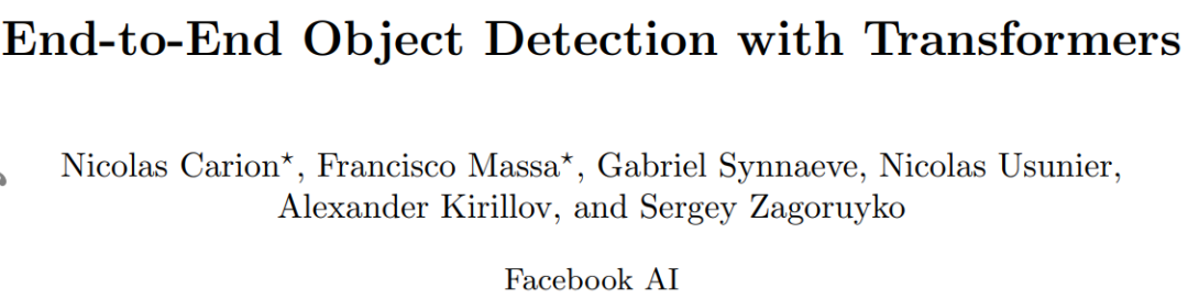 NLP and Transformer Converge in Computer Vision: DETR as a New Paradigm for Object Detection