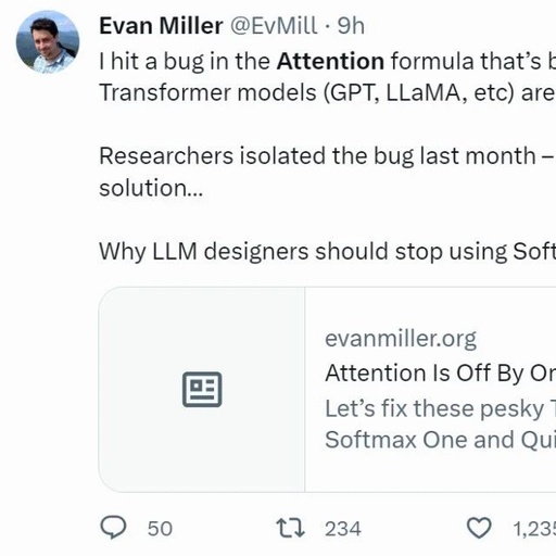 Attention Mechanism Bug: Softmax is the Culprit Affecting All Transformers