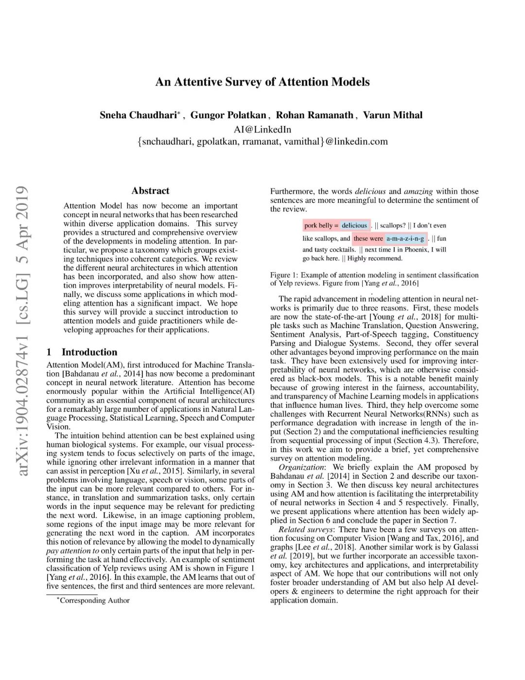 Latest Overview of Attention Mechanism Models (Download Included)