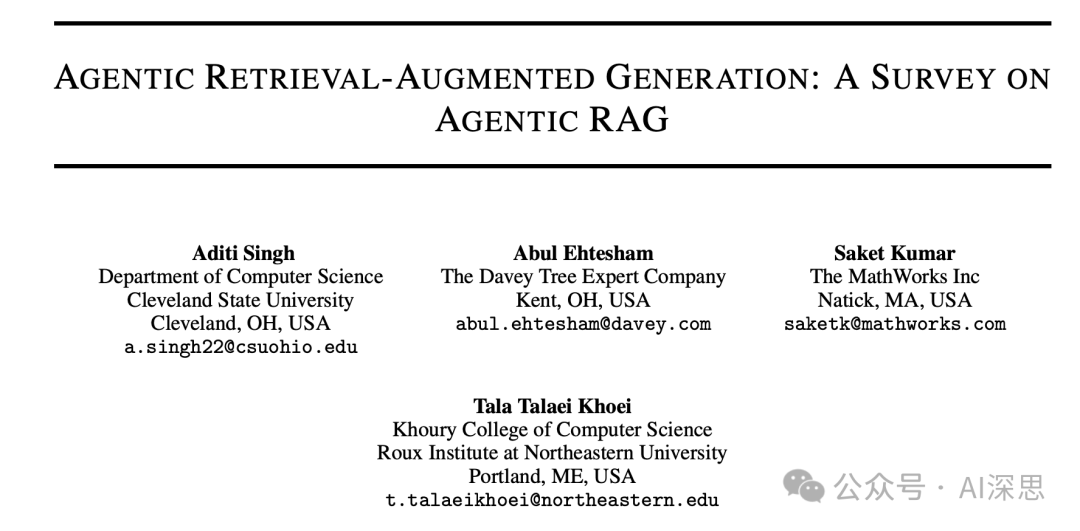 Comprehensive Overview of Agentic RAG