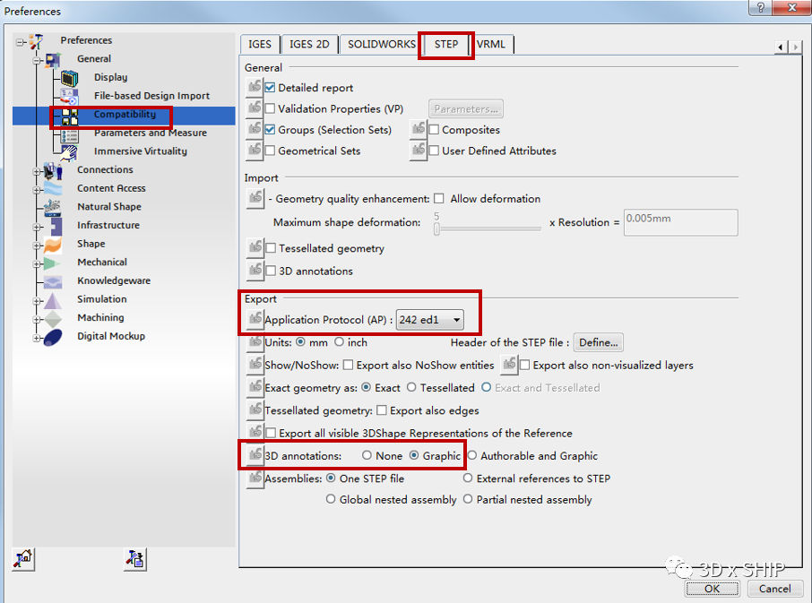 Tips for Exporting STEP Models with 3D Annotations