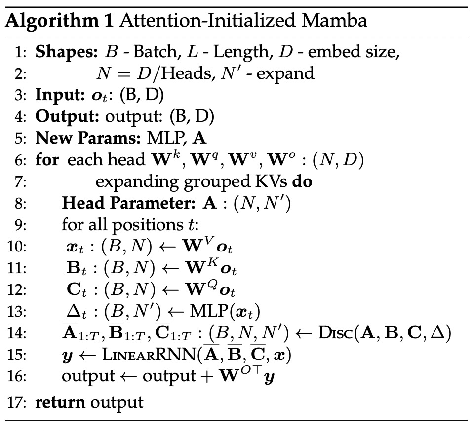 Distilling Llama3 into Hybrid Linear RNN with Mamba