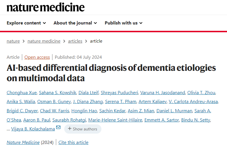 AI-Powered Precision Diagnosis of Dementia
