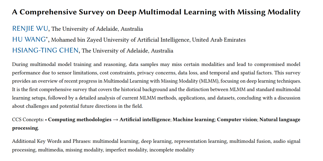 How to Handle Missing Modalities? A Comprehensive Review of Deep Multimodal Learning with Missing Modalities