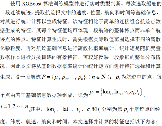 Monitoring Method for Ship Imitation Behavior Based on XGBoost
