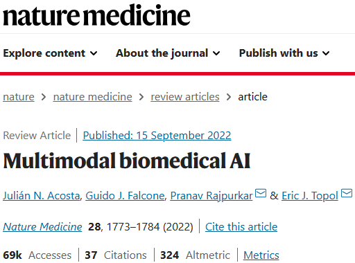 Multimodal Biomedical AI in the Era of Large Models