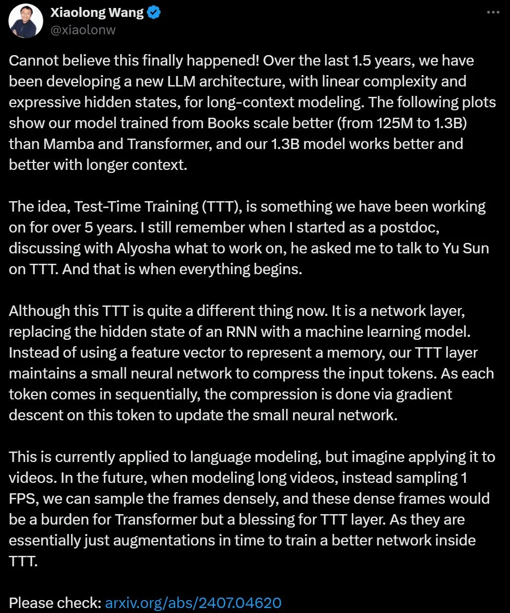 Revolutionizing Language Models: The New TTT Architecture Surpasses Transformer
