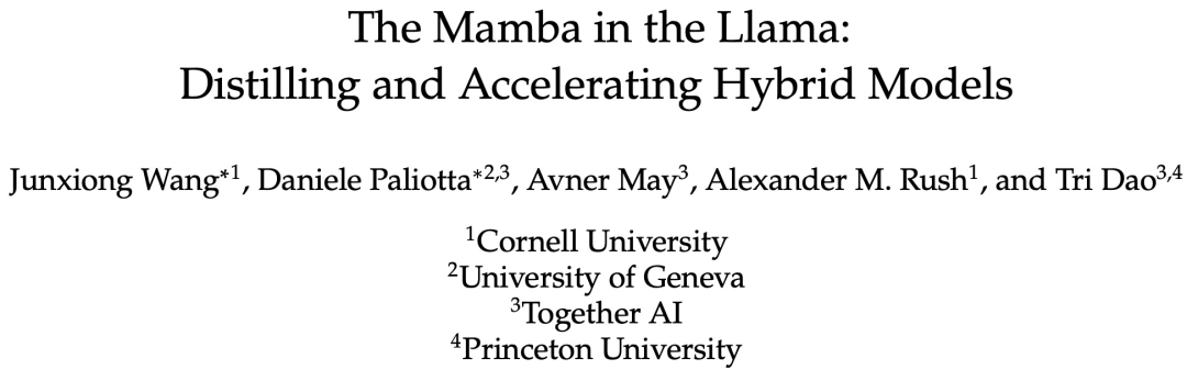 Distilling Llama3 into Hybrid Linear RNN with Mamba