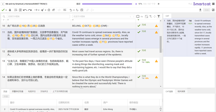 Overview of Common CAT Tools in China and Abroad