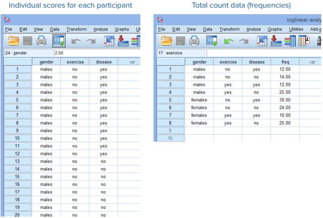 SPSS Operation: Log-Linear Model Tutorial
