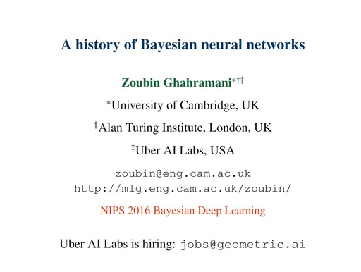A Brief History of Bayesian Neural Networks