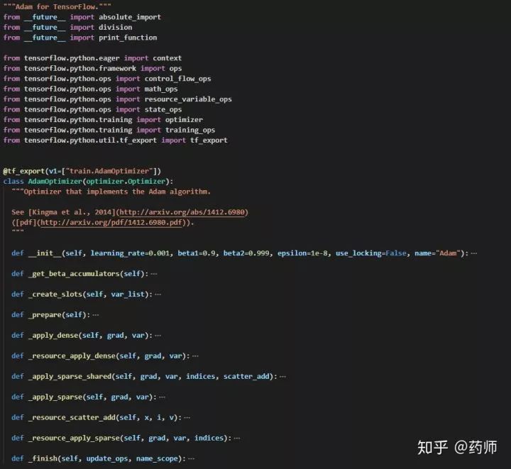 Source Code Analysis of AdamOptimizer in TensorFlow