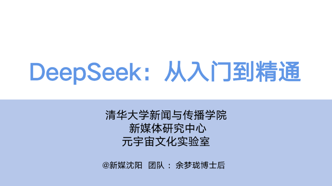 DeepSeek Comprehensive Guide from Beginner to Expert