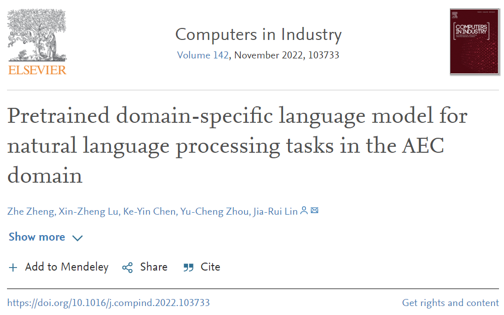 New Paper: Domain-Specific Corpus and Pre-trained Models for NLP in Architecture