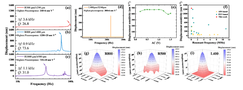 Application of Lead-Free Ferroelectric Films in pMUT