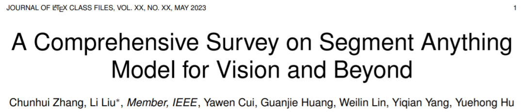 Overview: A Comprehensive Survey on Segment Anything Model (SAM)