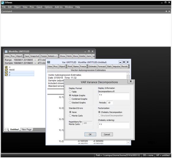 Eviews Time Series Model Operation Guide