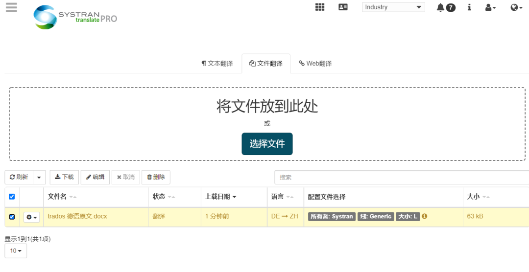 Systran: A Machine Translation Platform with Multi-Industry Models