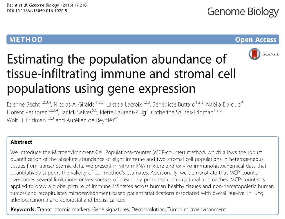 How to Use MCPcounter for Immune Infiltration Analysis