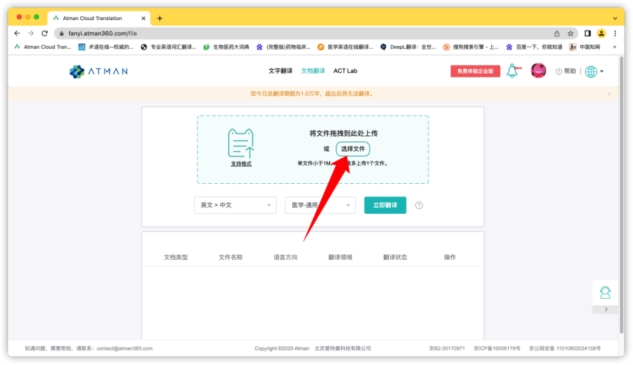 ATMAN: The Translation Tool Focused on the Pharmaceutical Field