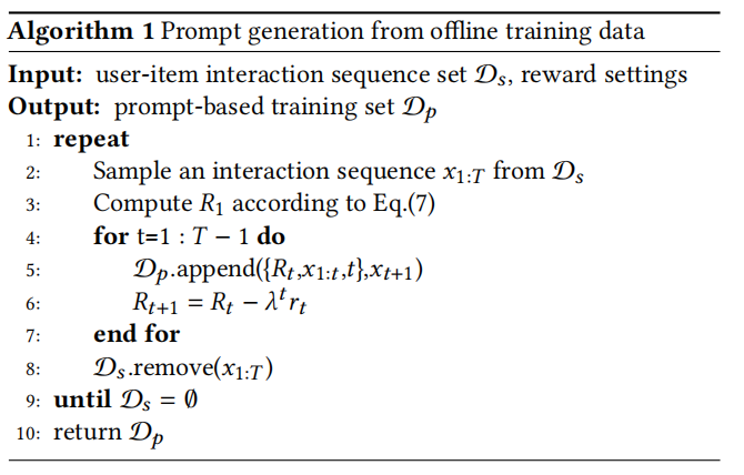 Prompt-Based Reinforcement Learning for Next Item Recommendation Systems