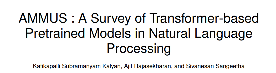 Overview of Latest Transformer Pre-training Models