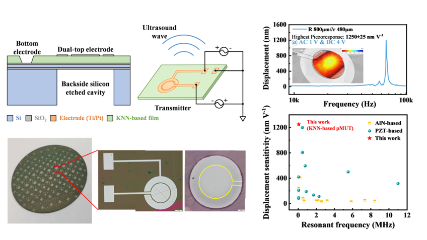 Application of Lead-Free Ferroelectric Films in pMUT