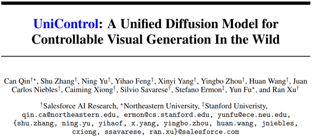 Unified Model for Controllable Multimodal Image Generation