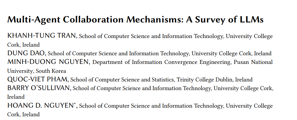 Multi-Agent Collaboration Mechanism: A Review of Large Language Models