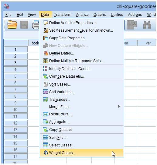 SPSS Operation: Log-Linear Model Tutorial