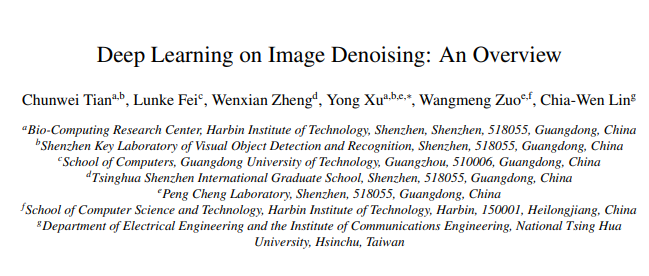 Comprehensive Overview of Deep Learning in Image Denoising