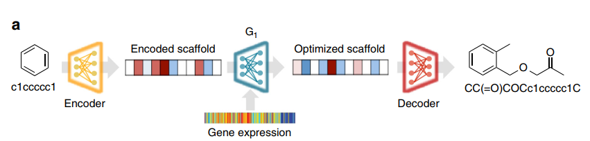 Conditional GAN Network and Gene Expression Features for Hit Compound Discovery
