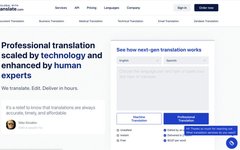 Translate.com: A Hybrid of Machine and Human Translation
