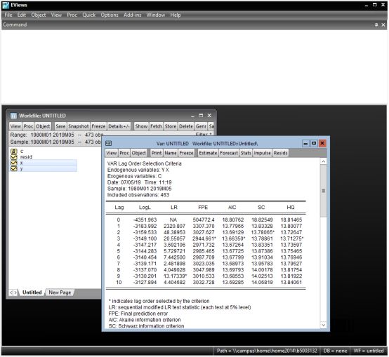 Eviews Time Series Model Operation Guide