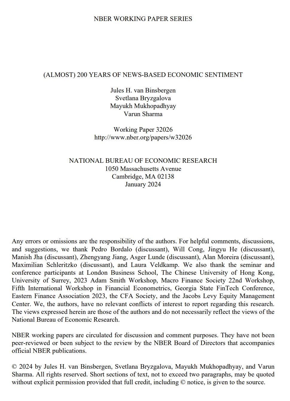 Economic Sentiment Analysis Based on 200 Years of News Text