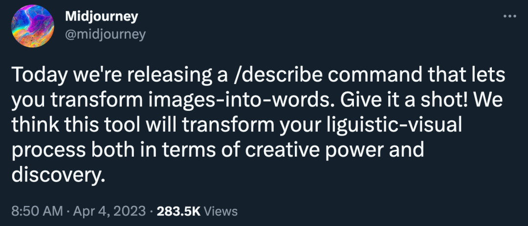 Midjourney's New Describe Feature: AI Image to Text Conversion