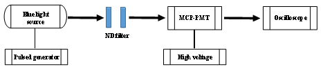 Dynamic Range Study of MCP-PMT Under Visible Light Pulse Input