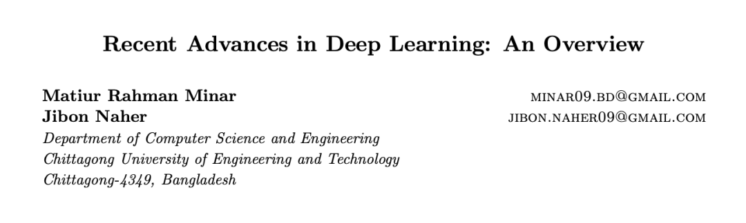 Overview of Recent Advances in Deep Learning