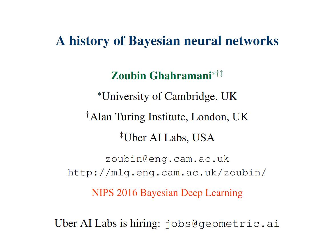 A Brief History of Bayesian Neural Networks