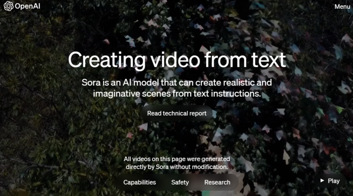 Sora: Impact of AI Video Generation on Future Industries
